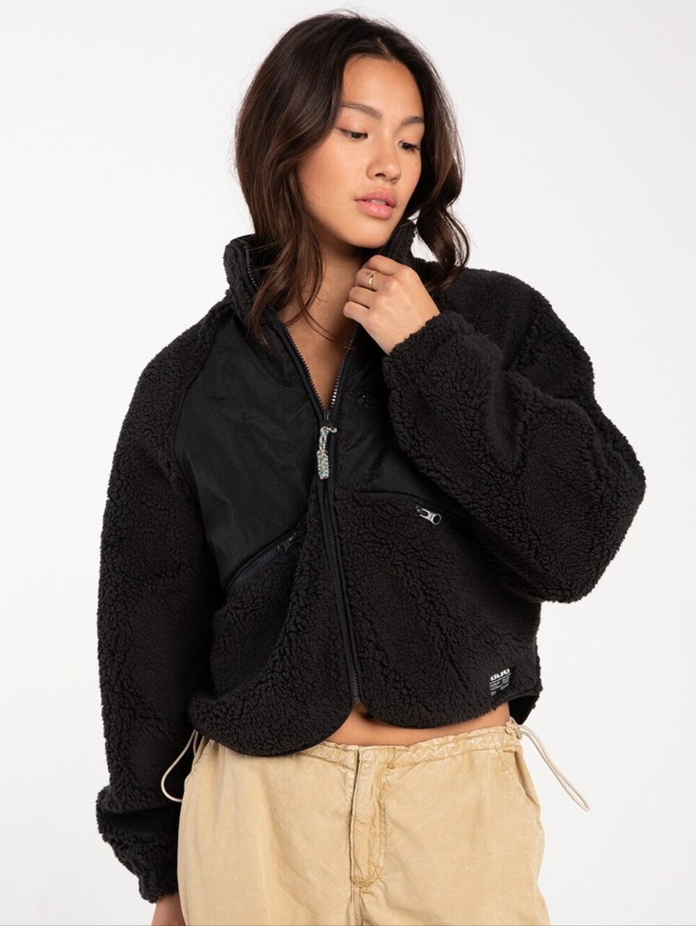 BDG Urban Outfitters Boxy Cozy Fleece Womens Jacket